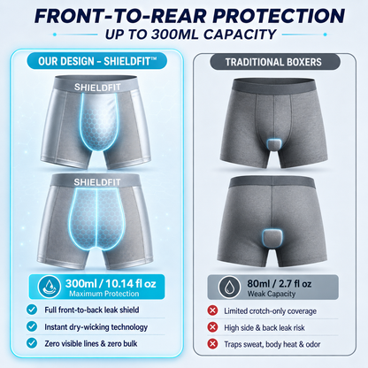 BEST DEAL 80% OFF 🔥 SHIELDFIT™ Premium Leakproof Bamboo IceSilk Boxer