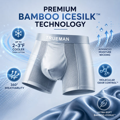 BEST DEAL 70% OFF + 🎁  NORXIL Premium Breathable Leak-Proof IceSilk Boxer - 100% Invisible Smart Protection