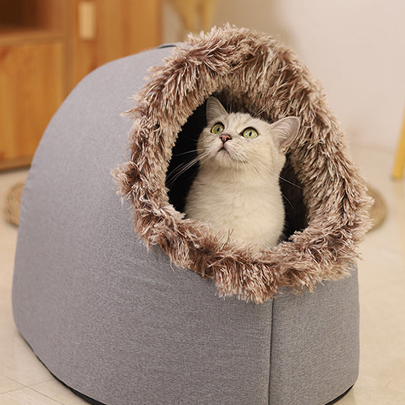 Winter Warm Pet Cave Bed