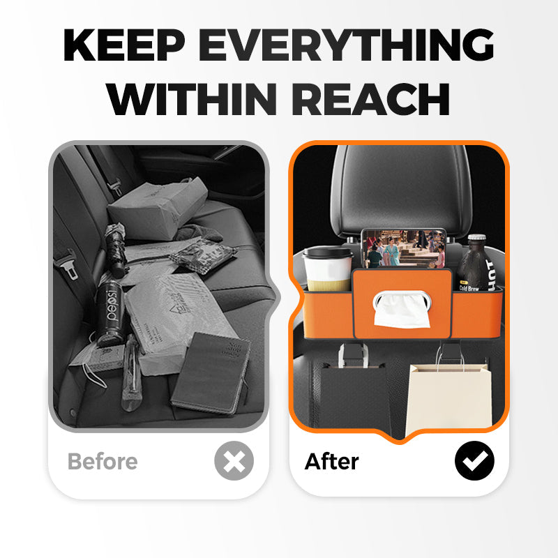 Multifunctional & Waterproof Car Back Seat Organizer