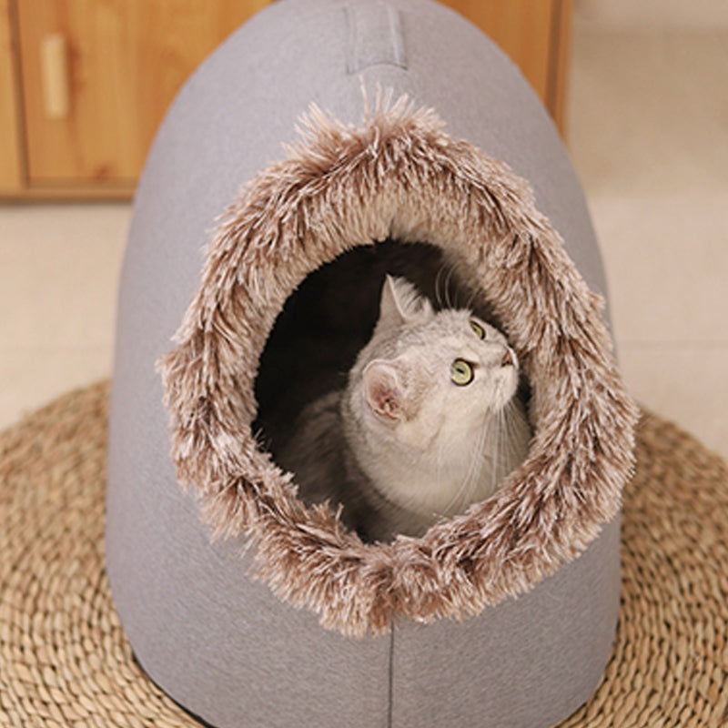 Winter Warm Pet Cave Bed