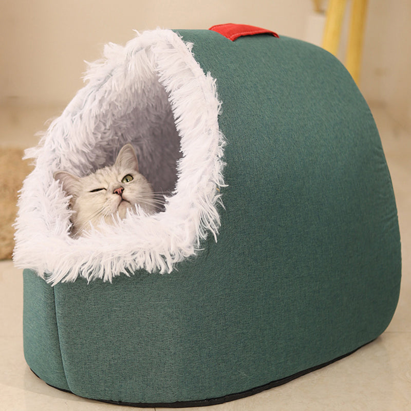 Winter Warm Pet Cave Bed