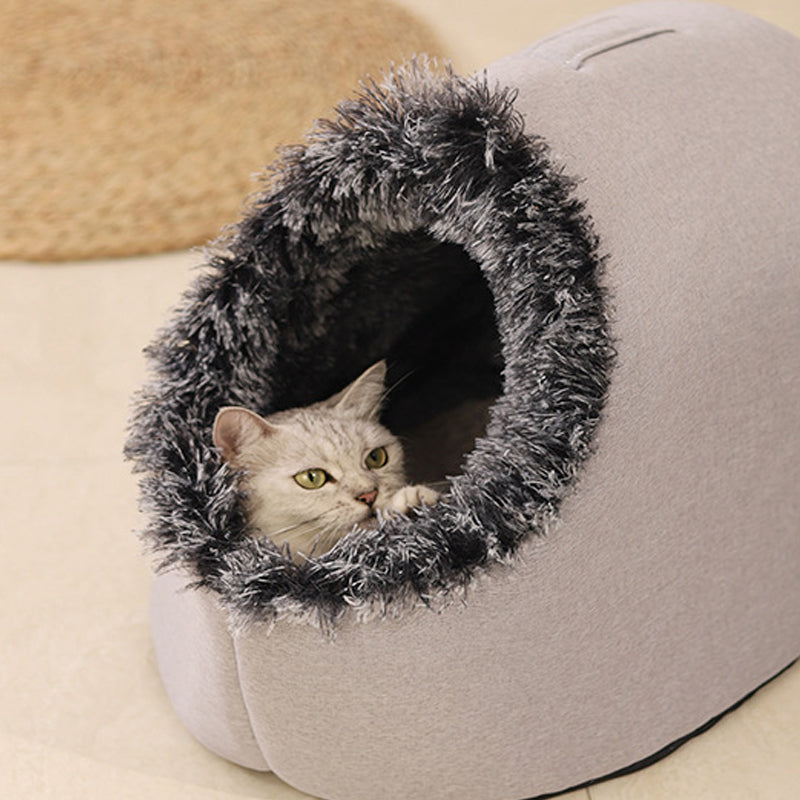 Winter Warm Pet Cave Bed