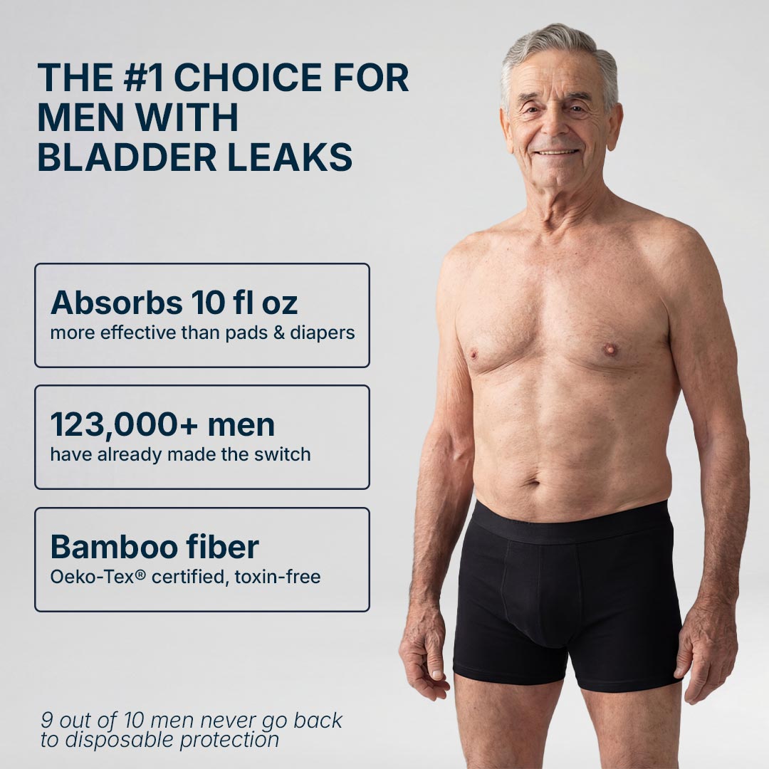 Orykas Men’s Ultra Absorbent Washable Incontinence Boxer