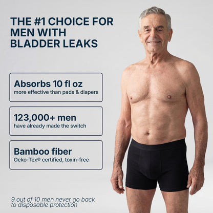 Orykas Men’s Ultra Absorbent Washable Incontinence Boxer