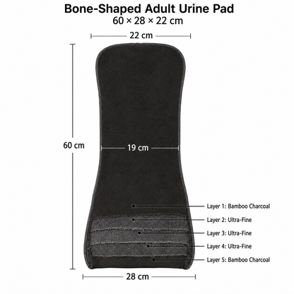 Bone-Shaped Adult Urine Pad