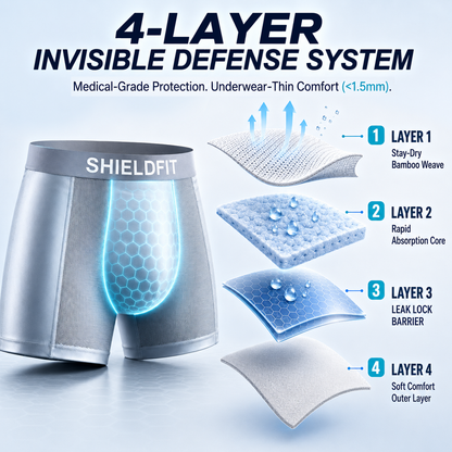 BEST DEAL 80% OFF 🔥 SHIELDFIT™ Premium Leakproof Bamboo IceSilk Boxer
