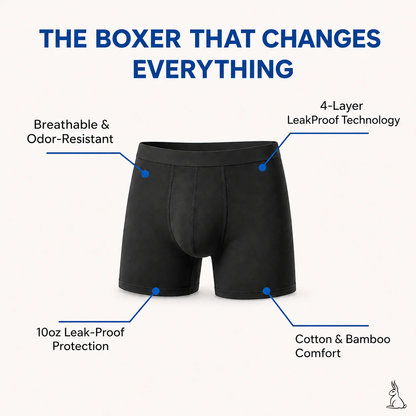 EXCLUSIVE 70% OFF + FREE GIFT 🎁 Norxil All-Day Leakproof Boxer Briefs
