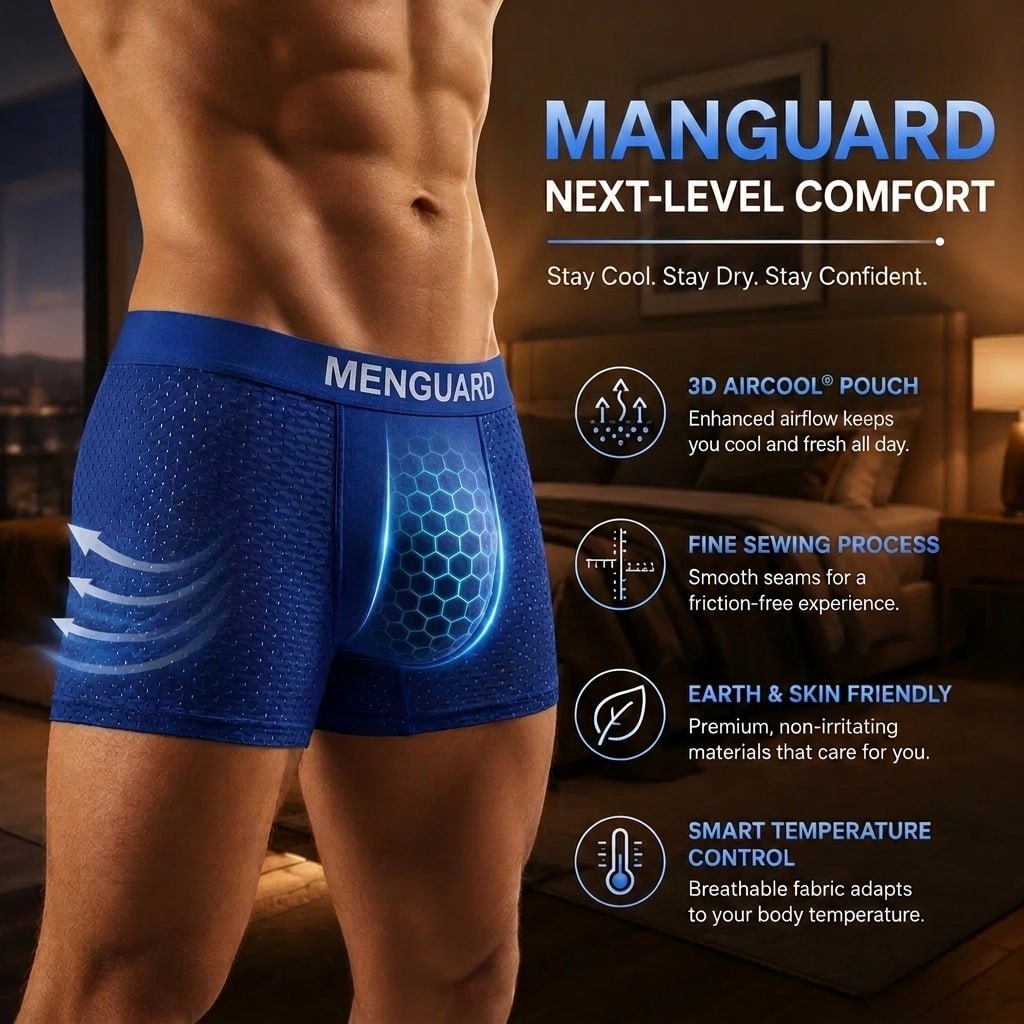 EXCLUSIVE 80% OFF🔥 2026 PREMIUM IceSilk Leakproof Boxer Briefs 💧 Up to 300mL Absorbency | Cooling IceSilk Comfort