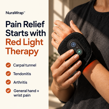 EXCLUSIVE DEAL - 50% OFF 🔥 NuraWrap™ Red Light Wrist Wrap